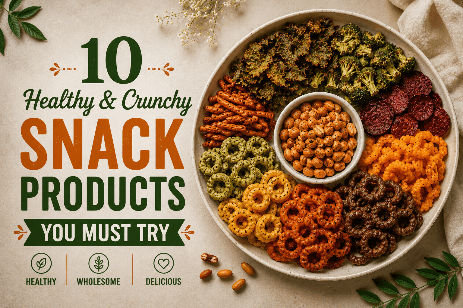 10 Healthy & Crunchy Snack Products You Must Try